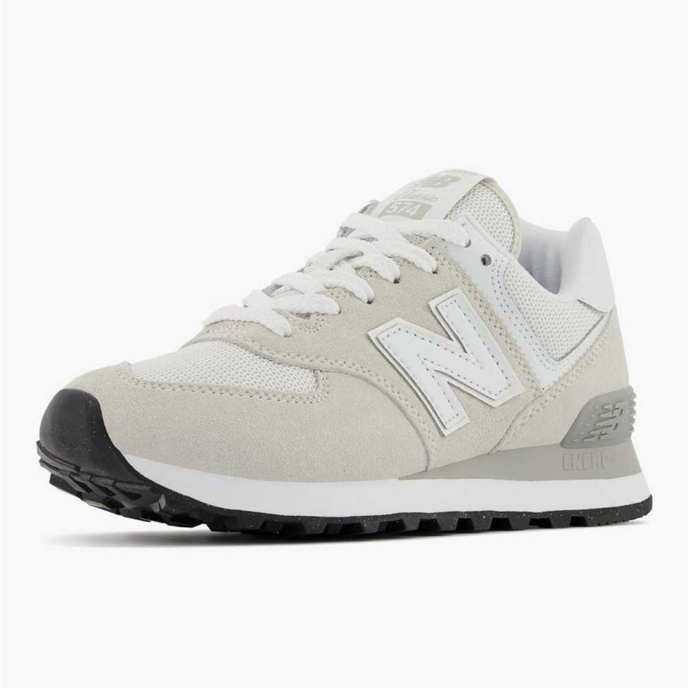 New Balance Off-White and Gray Sneakers